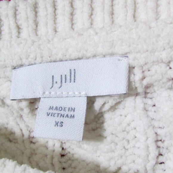 J. Jill Cable Knit Plush Sweater Cream - Picture 7 of 8